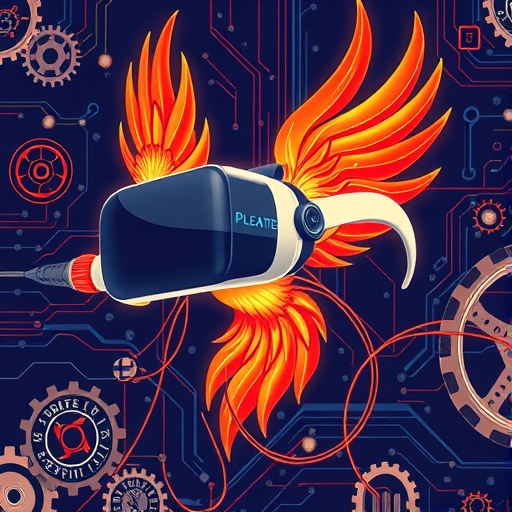 輕巧混合實境眼鏡鳳凰內部電路與齒輪環繞，顯示技術開發挑戰插圖