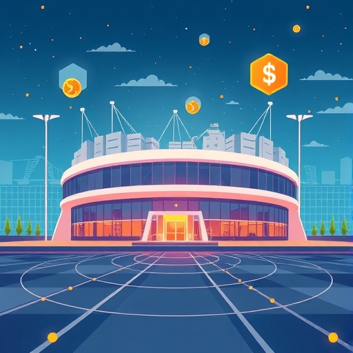 多哈銀行歐洲清算銀行 DLT 平台 1.5 億美元數位債券區塊鏈採用傳統金融現代化資本市場效率透明度插圖風格