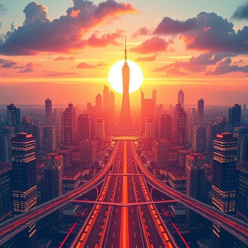 Global financial market crossroads 2026 AI key technology attracting investors warnings of market overheating and potential bubbles illustration