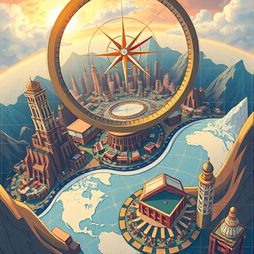 投資者在複雜全球市場中尋找方向的插圖