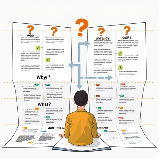 一份從核心概念展開到行動呼籲的完整規劃文件，標示為何、給誰、說什麼、如何，作家依詳細地圖一步步建構文章
