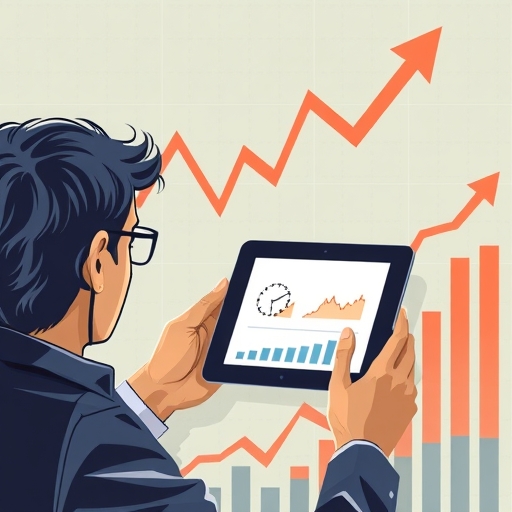 多元金融市場圖表顯示變革趨勢，伴隨貝萊德標誌的現代債券投資策略