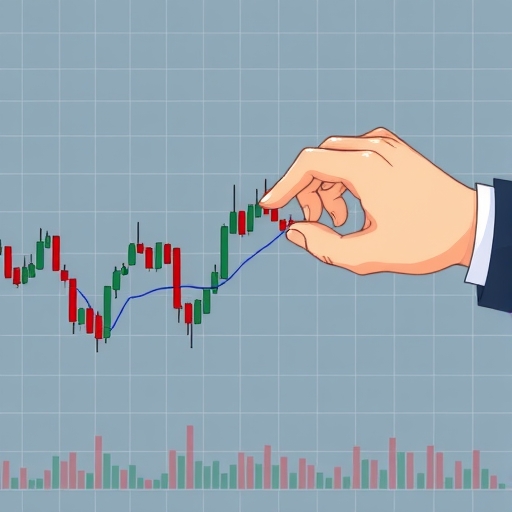 顯示空頭反轉模式的羅賓漢股價圖表