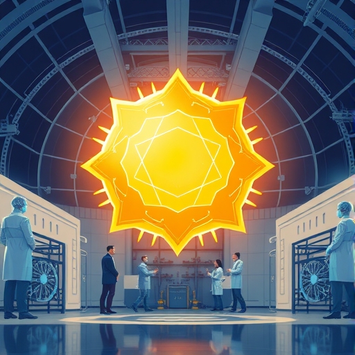 象徵 Manus AI 的璀璨新星，進入代表 Meta AI 的研究機構，背景為科學家合作場景