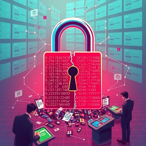 破損的數位鎖和溢出的資料代表大規模金融資料外洩,人們圍繞數位支付終端看起來擔憂