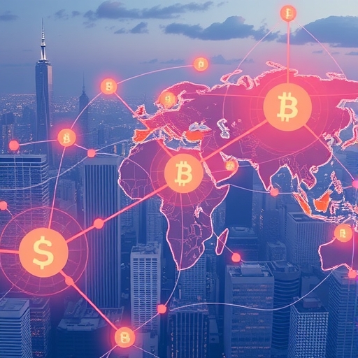 動態全球金融網絡圖示，穩定幣與<a href=