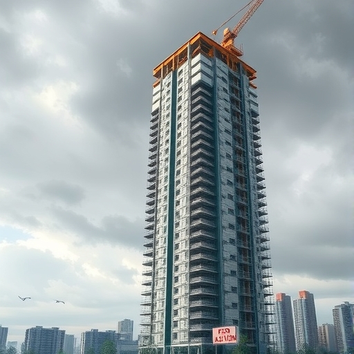 台北大安區半建高樓大廈拍賣現場圖示