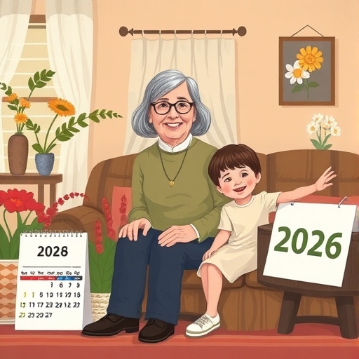 參議員辛西亞·魯米斯與孫輩在溫馨家中相聚,象徵退休生活