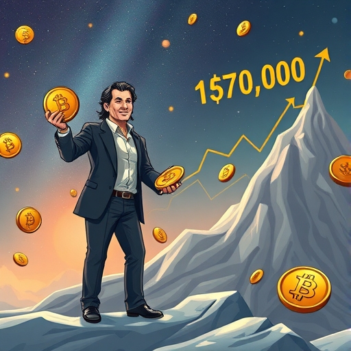 類似 Kevin O'Leary 的投資者手持比特幣和以太坊,其他代幣紛紛掉落,未來圖表顯示比特幣達 140 萬美元