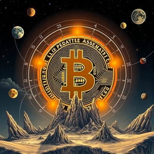 比特幣作為數位資產景觀中的中央基準，小型加密資產環繞，挑戰末日預言，展現長期價值與韌性