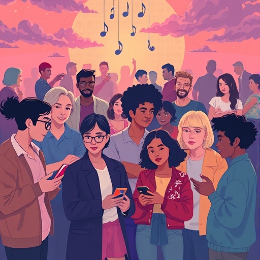 現代人孤獨卻充滿希望，透過數位應用與現實社交尋求新連結的插圖