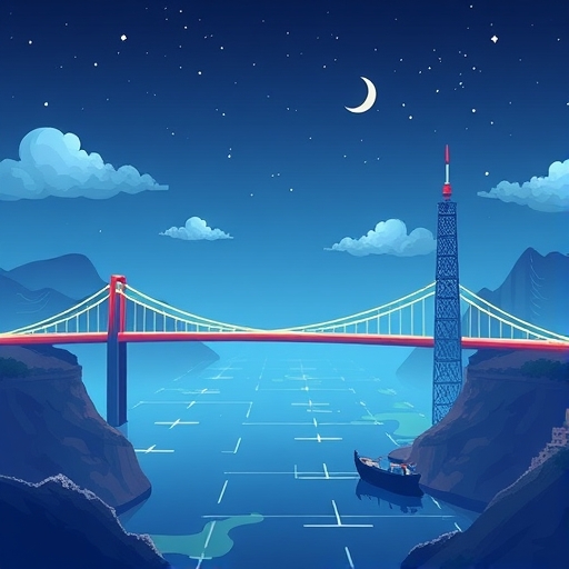 台達資本作為政策與市場橋樑的插圖,在動態台灣資本市場中扮演戰略角色,制定前瞻投資策略,連接政府政策與真實需求