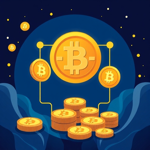 Ledn 提供比特幣抵押貸款給用戶的插圖，確保流動性而不需出售資產，代表金融服務與整合