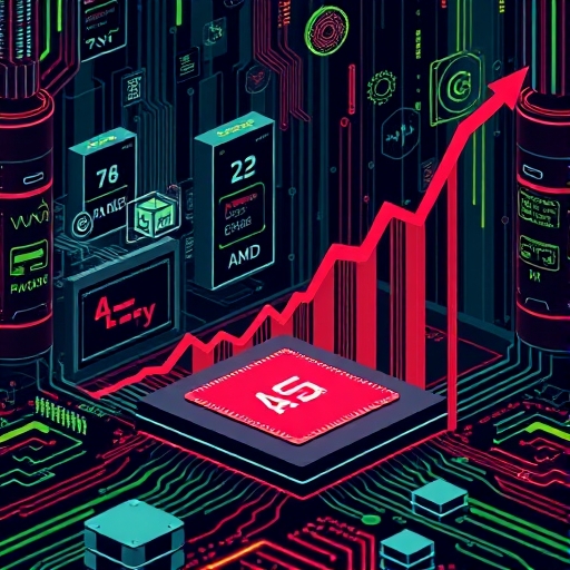 科技產業強勁表現人工智慧高效能運算突破半導體巨頭AMD NVIDIA股價上漲CES創新預期插圖