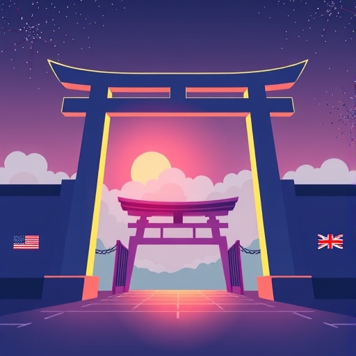 企業進入數位資產市場大門開啟的插圖，象徵南韓解除加密貨幣交易禁令