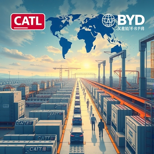 中國高科技電池工廠繁忙生產，展示CATL與BYD的全球擴張