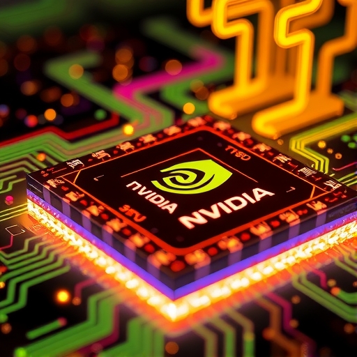 NVIDIA GPU與台積電晶圓CoWoS封裝技術抽象圖