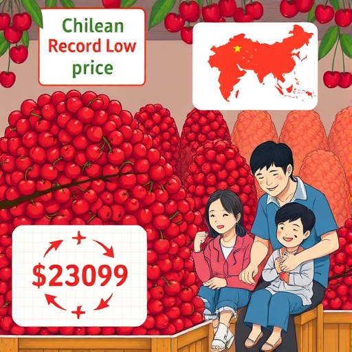 智利櫻桃大量供應台灣市場，創歷史低價